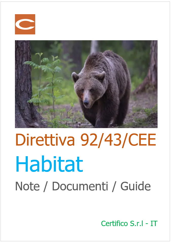 Direttiva 92/43/CEE Habitat: Note, Documenti e Guide