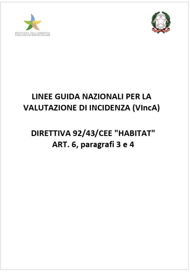 Linee Guida nazionali per la Valutazione di Incidenza (VInCA)