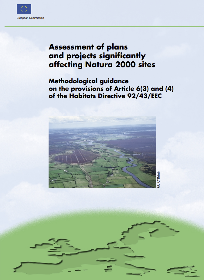 Methodological guidance Article 6(3) and (4)  Habitats Directive 92 43 EEC Natura 2000 sites