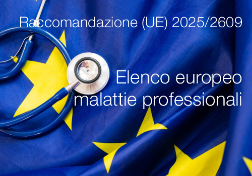 Raccomandazione (UE) 2025/2609 / Elenco europeo delle malattie professionali