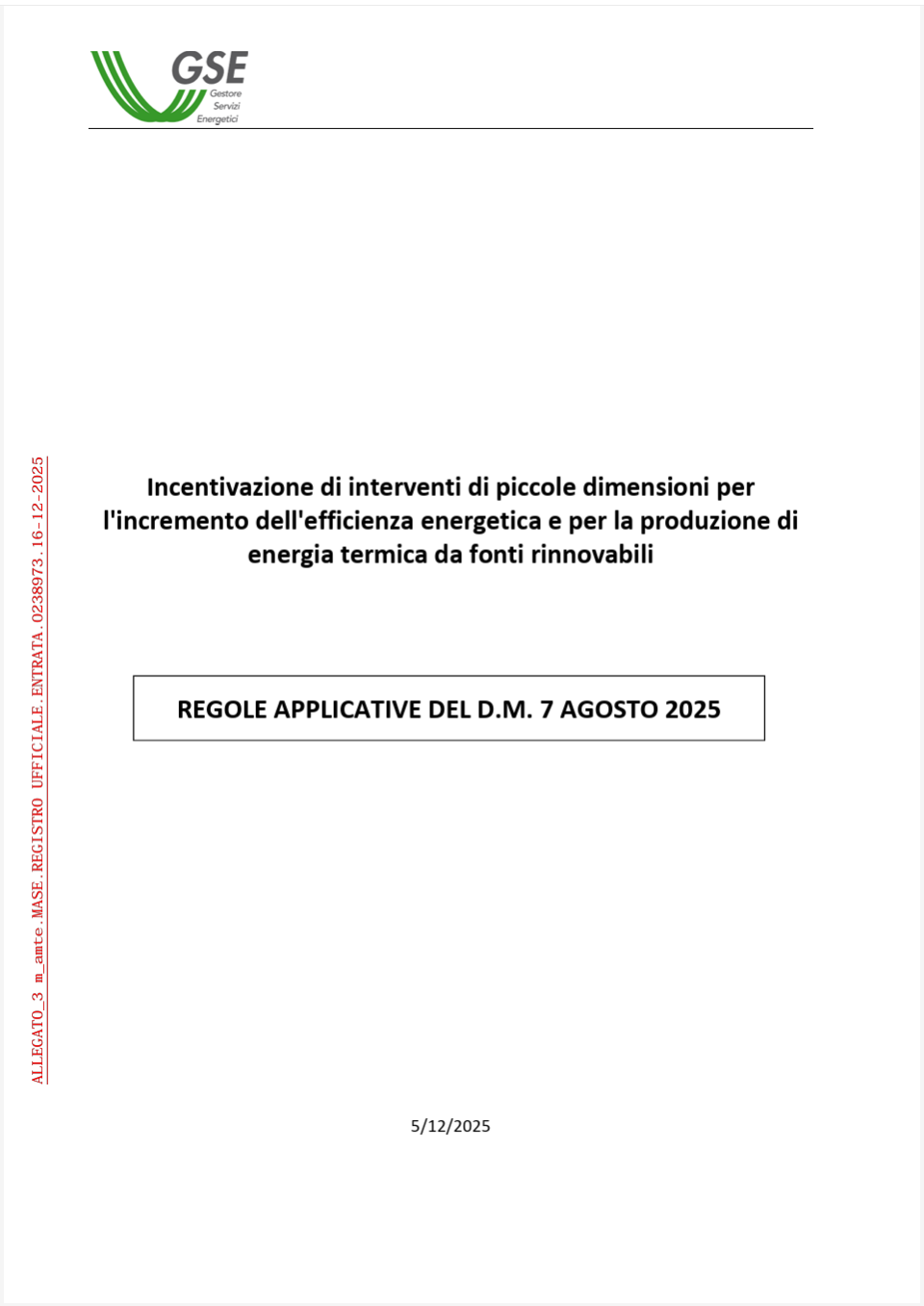 Regole applicative Conto termico 3.0