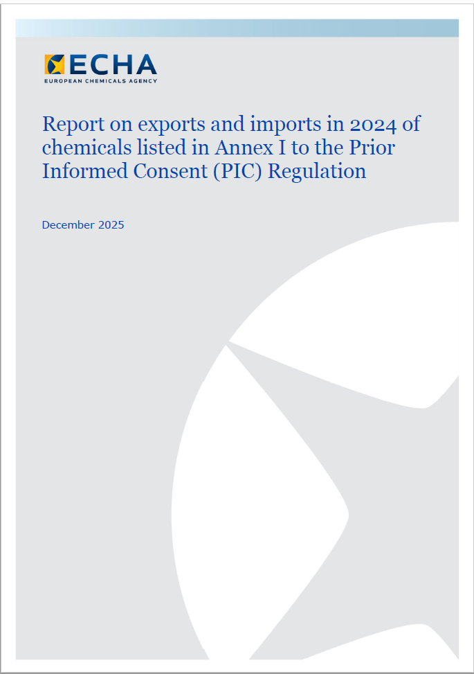 Report on exports and imports in 2024 PIC Regulation