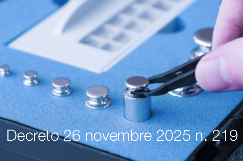 Decreto 26 novembre 2025 n. 219
