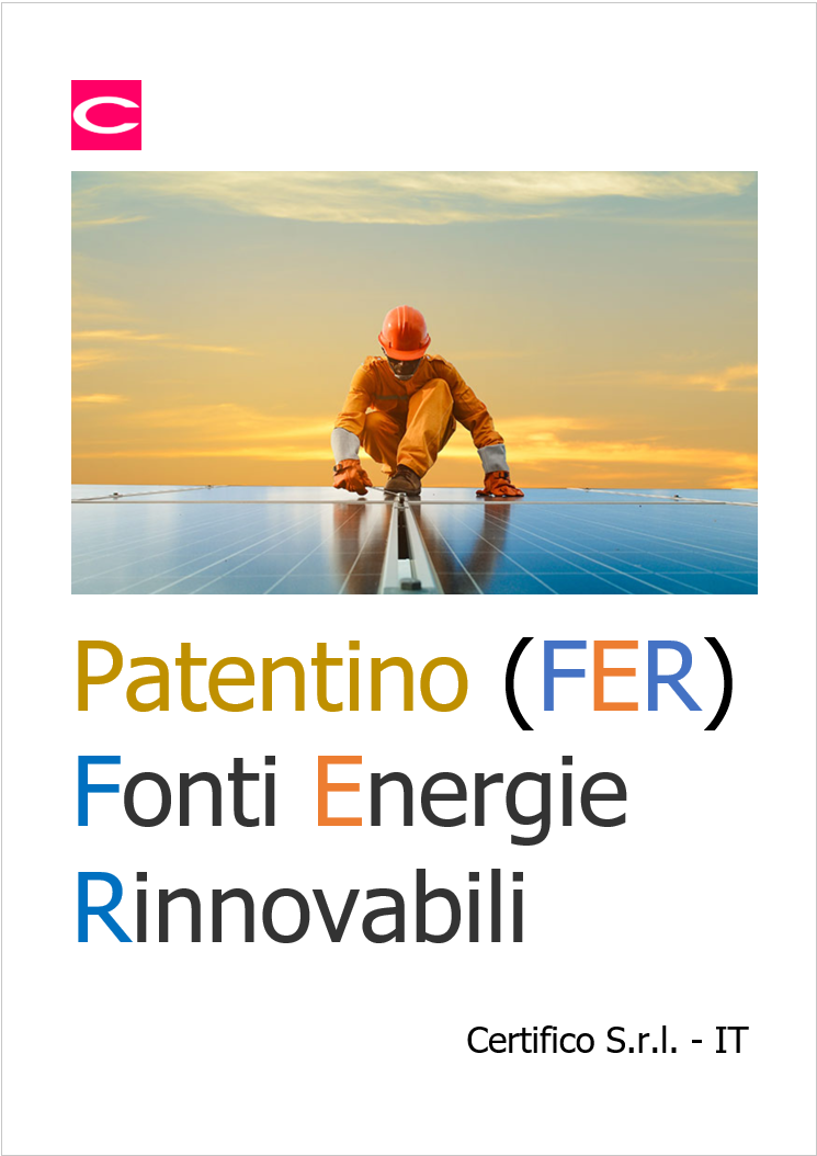 Patentino Fonti Energie Rinnovabili