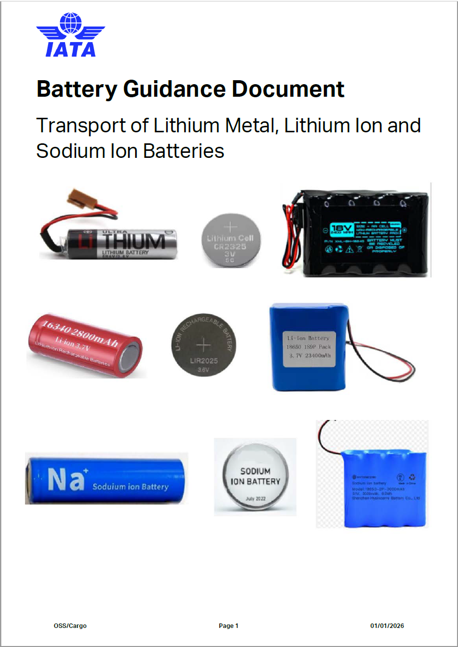 IATA 2026 Battery Guidance Document
