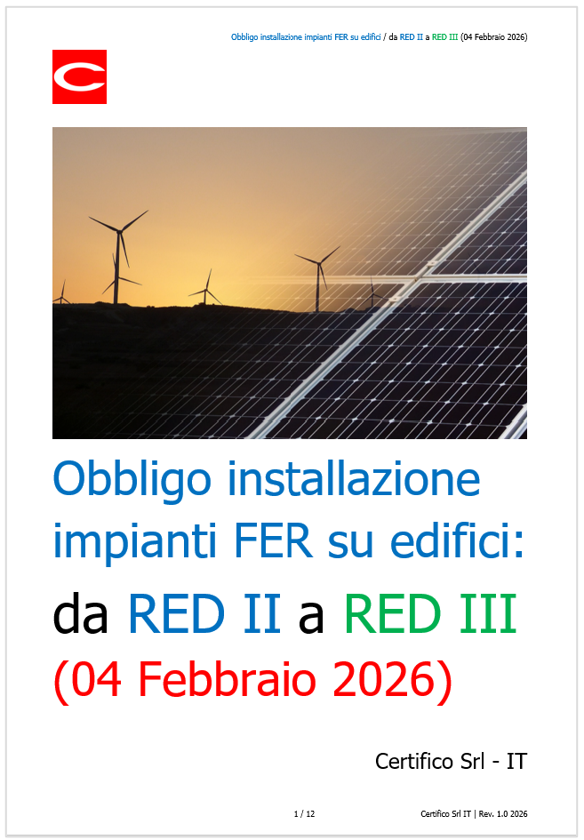 Obbligo installazione impianti FER su edifici: da RED II a RED III  (04 Febbraio 2026)
