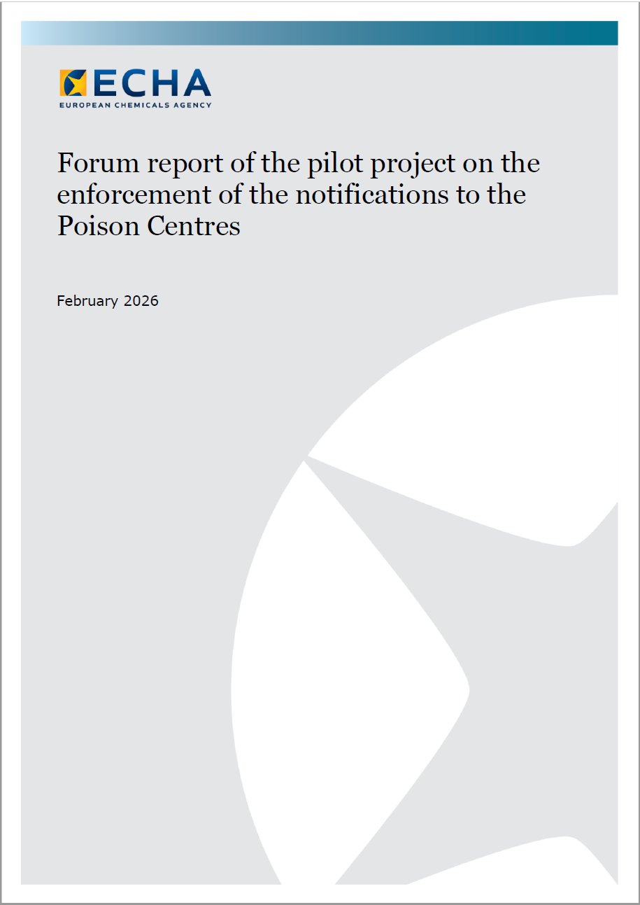 Rapporto ECHA applicazione delle notifiche ai Centri Antiveleni