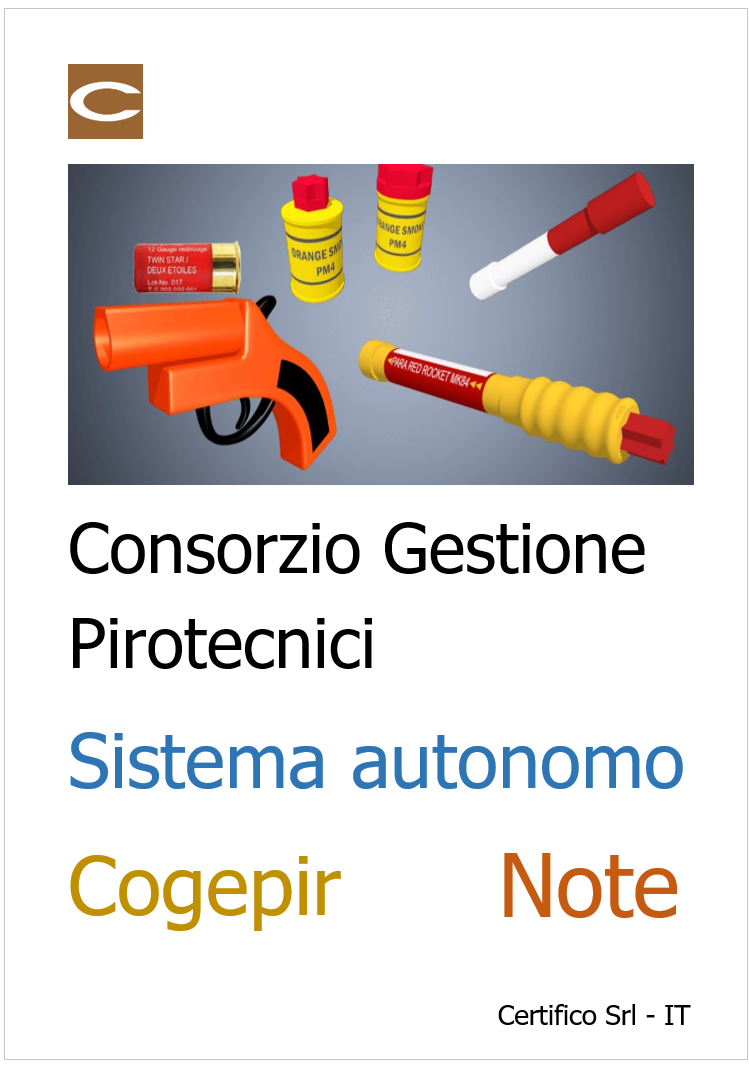 Consorzio Gestione Pirotecnici - Sistema autonomo Cogepir