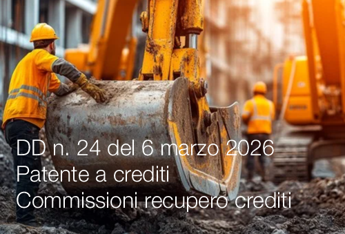 Decreto direttoriale n. 24 del 6 marzo 2026 / Patente a crediti: Commissioni territoriali recupero crediti