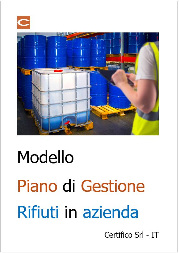 Modello Gestione di Piano di gestione rifiuti in azienda formato