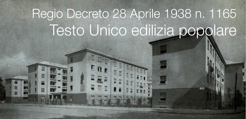 Regio Decreto 28 Aprile 1938 n. 1165
