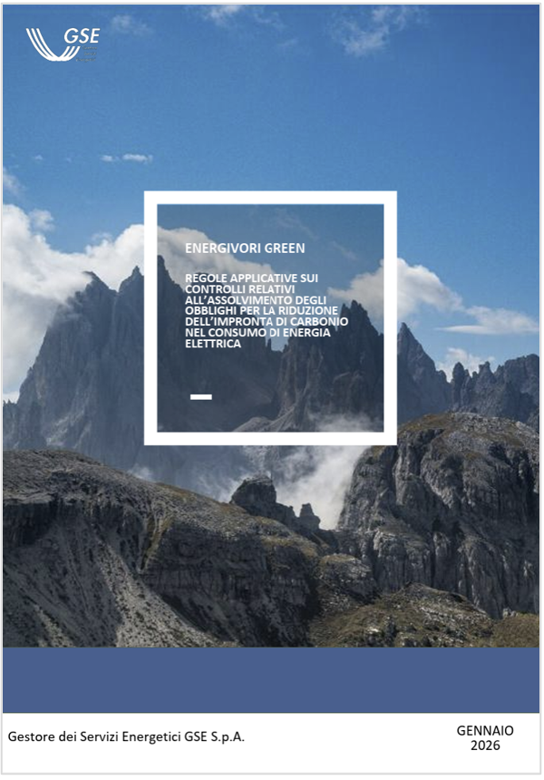 Regole Condizionalita' Energivori green /&nbsp;GSE Gennaio 2026