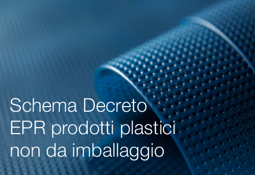 Schema Decreto EPR per i prodotti plastici non da imballaggio
