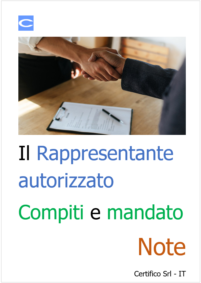 Il Rappresentante autorizzato / Compiti e modello di mandato