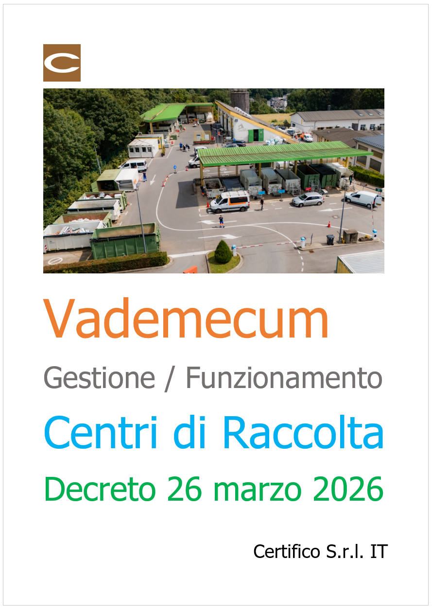 Vademecum Centri di Raccolta - Decreto 26 marzo 2026