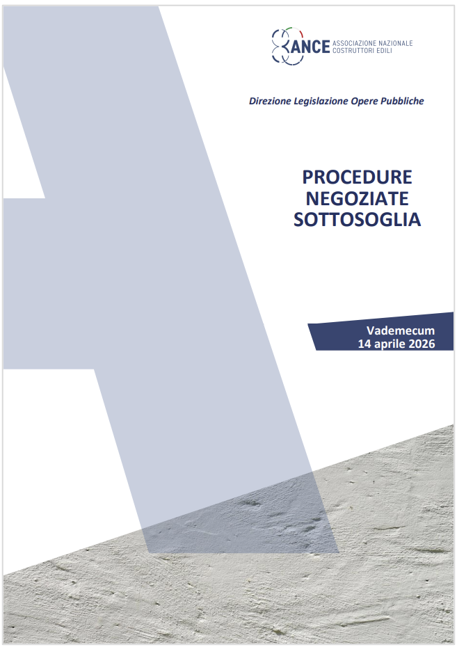 Vademecum procedure negoziate sottosoglia / ANCE Aprile 2026