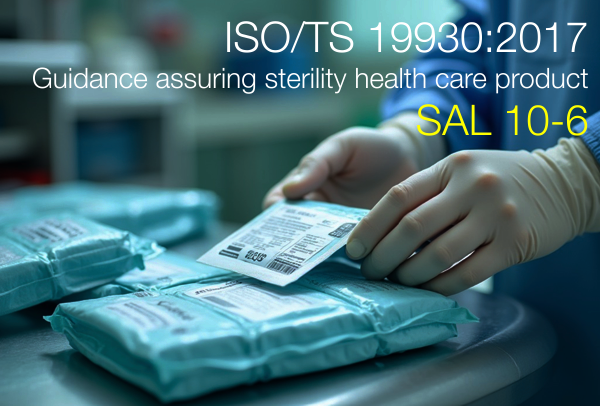 ISO/TS 19930:2017 / Guidance assuring sterility health care product SAL 10-6 ISO/TS 19930:2017 / Guidance assuring sterility health care product SAL 10-6