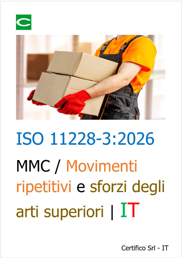 ISO 11228-3:2026 MMC Movimenti ripetitivi e sforzi degli arti superiori