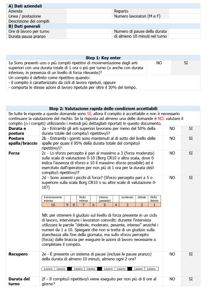 Modello operativo screening rapido attività ripetitive Modello operativo screening rapido attività ripetitive