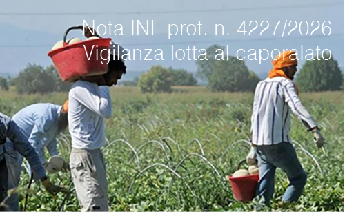 Nota INL prot. n. 4227 del 9 giugno 2026 Nota INL prot. n. 4227 del 9 giugno 2026