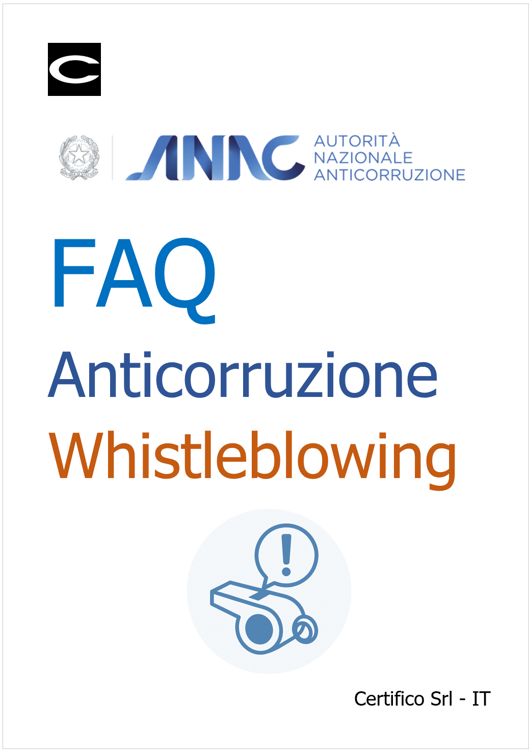 Whistleblowing - FAQ ANAC