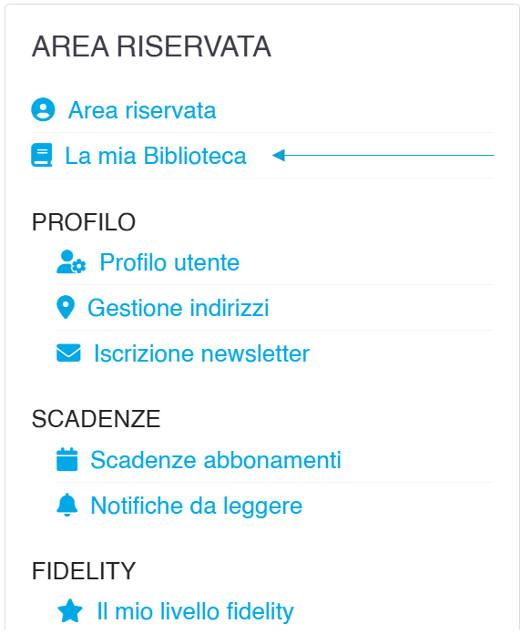 La mia Biblioteca La mia Biblioteca