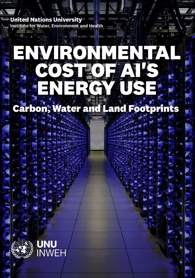 Environmental Cost of AI's Energy Use / UNU-INWEH 2026