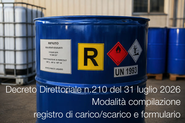 Decreto Direttoriale MASE n.210 del 31 luglio 2026