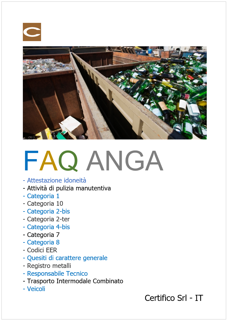 FAQ (Frequently Asked Question) Albo nazionale gestori ambientali / Update Agosto 2026 FAQ (Frequently Asked Question) Albo nazionale gestori ambientali / Update Agosto 2026