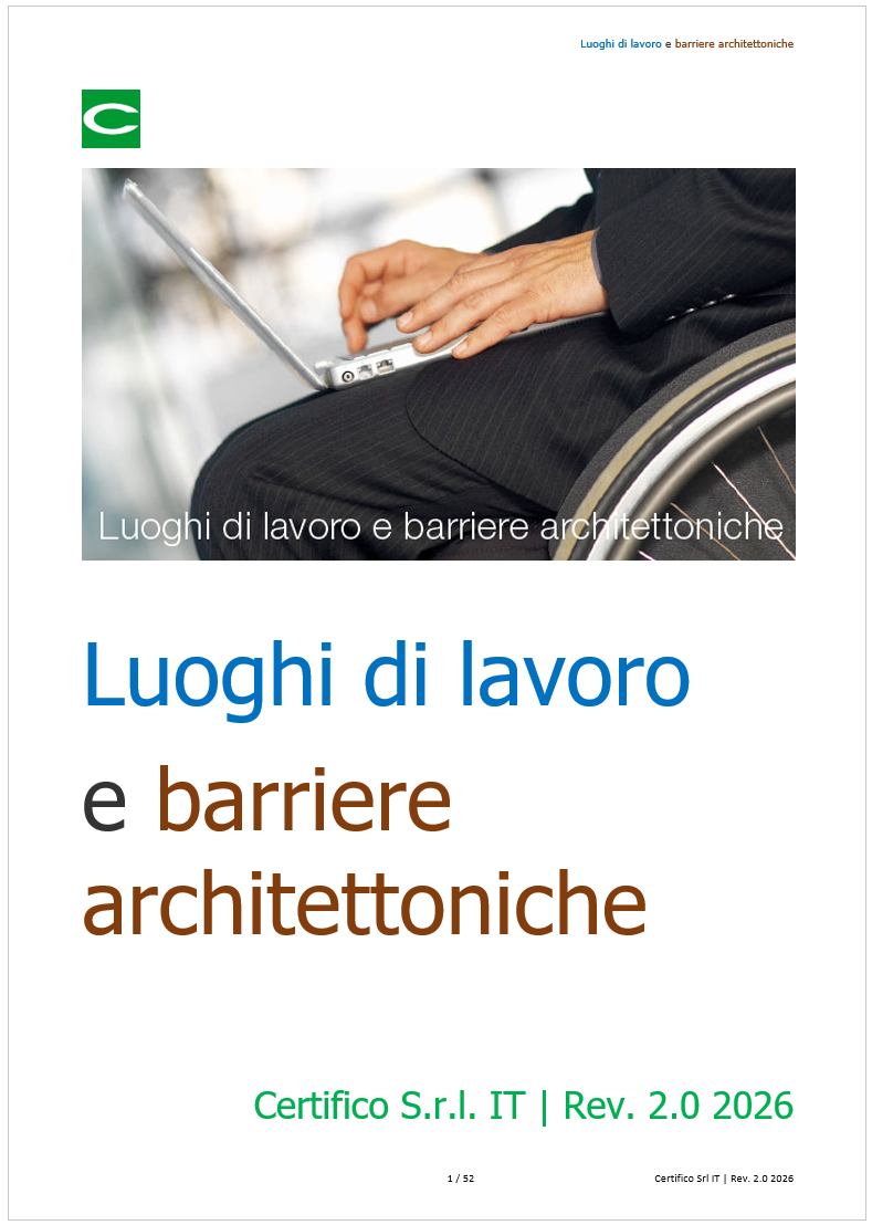  Luoghi di lavoro e barriere architettoniche 