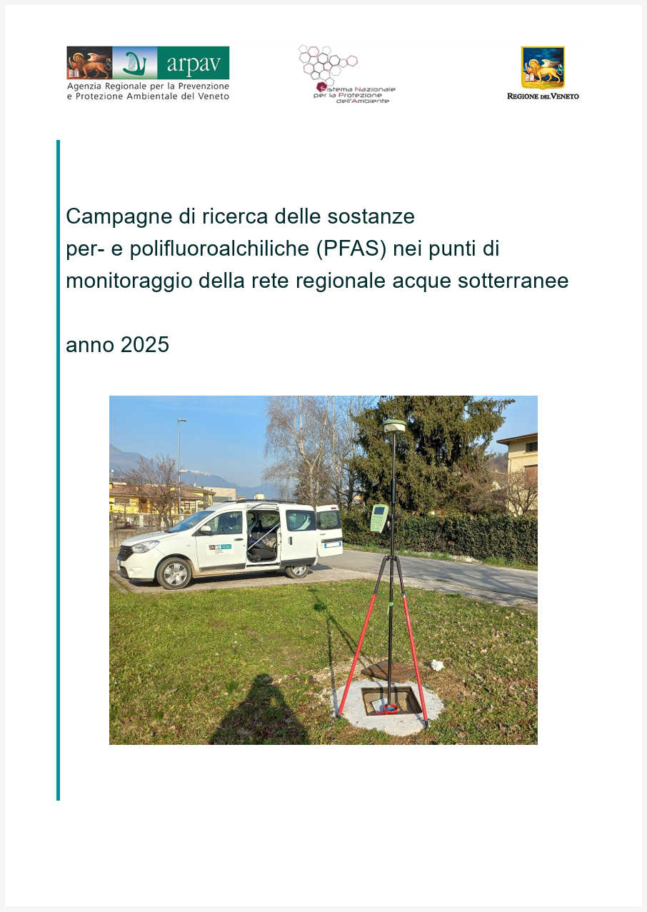 PFAS nelle acque sotterranee / Rapporto ARPAV 2025