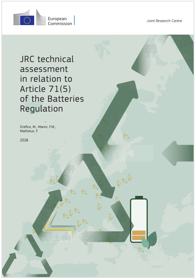  Technical assessment in relation to Article 71(5) of the Batteries Regulation / JRC 2026