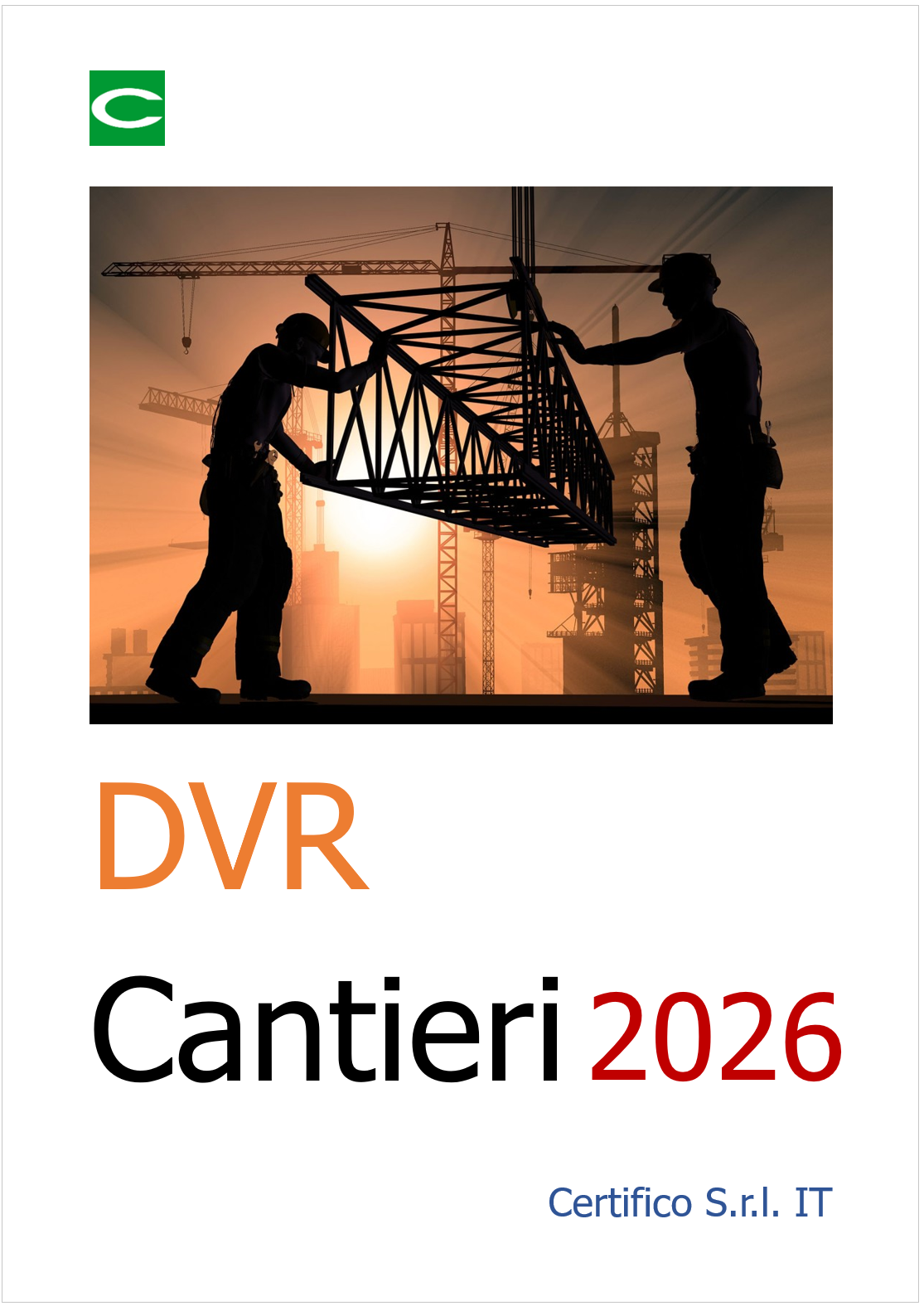 DVR Cantieri: Modello doc DVR Cantieri: Modello doc
