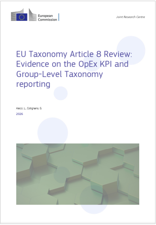 EU Taxonomy Article 8 Review / JRC 2026 EU Taxonomy Article 8 Review / JRC 2026