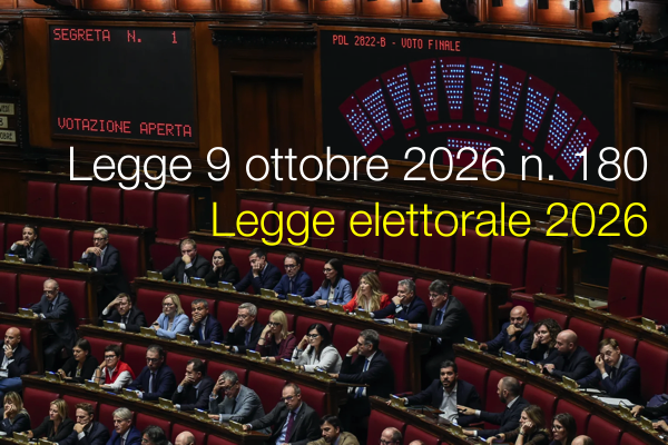 Legge 9 ottobre 2026 n. 180