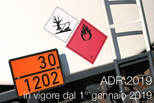 ADR 2019 in vigore dal 1  gennaio 2019