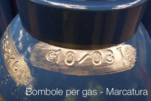 Bombole per gas   Marcatura