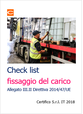 Check list fissaggio del carico