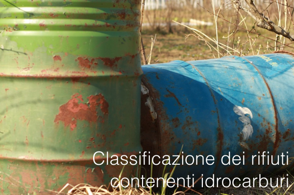 Classificazione rifiuti contenenti idrocarburi