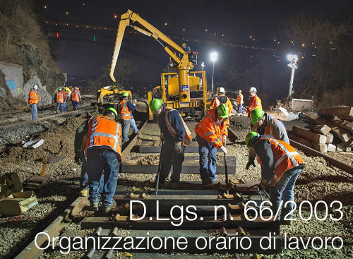 D Lgs  66 2003 organizzazione orario lavoro