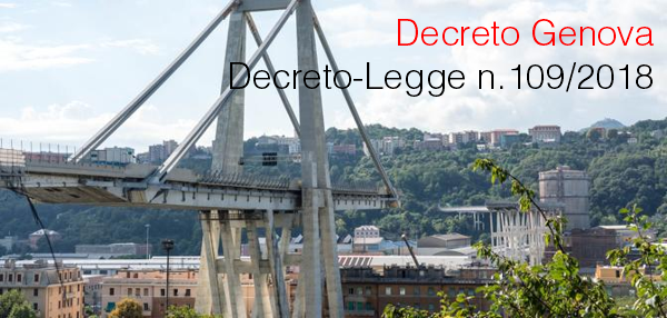 DL 109 2018 Decreto Genova