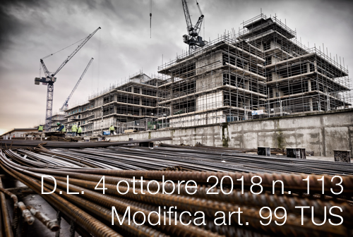 Decreto Legge 4 ottobre 2018 n  113