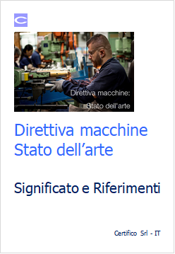 Direttiva macchine stato arte