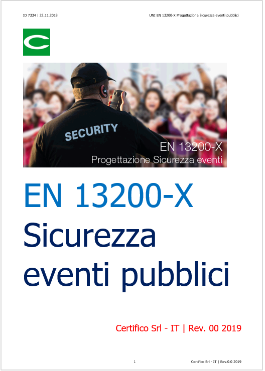 EN 13200 X Sicurezza eventi pubblici