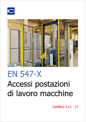 EN 547 1 Accessi postazioni lavoro macchine