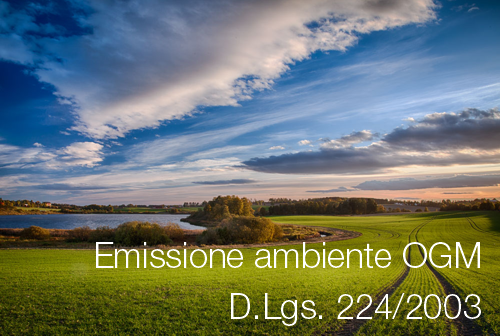 Emissione ambiente OGM dlgs 224 2003