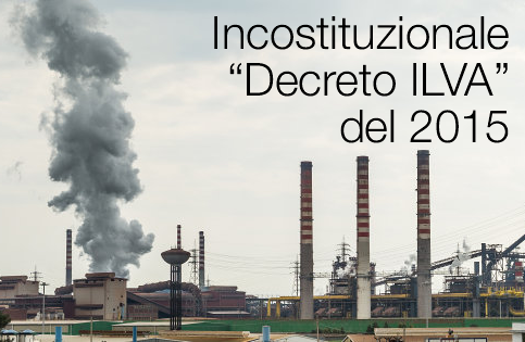 Incostituzionale decreto ILVA 2015