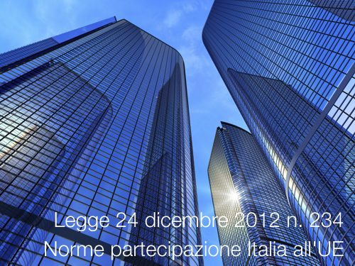 Legge 24 dicembre 2012 n  234