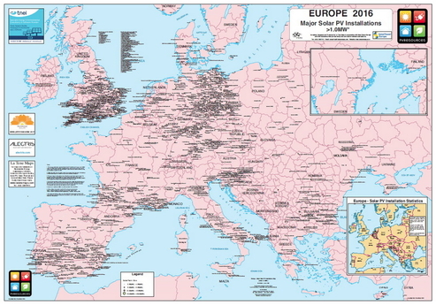 Major Solar PV Installations Europe 2016