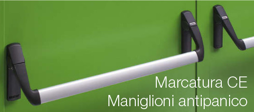 Marcatura CE maniglioni antipanico